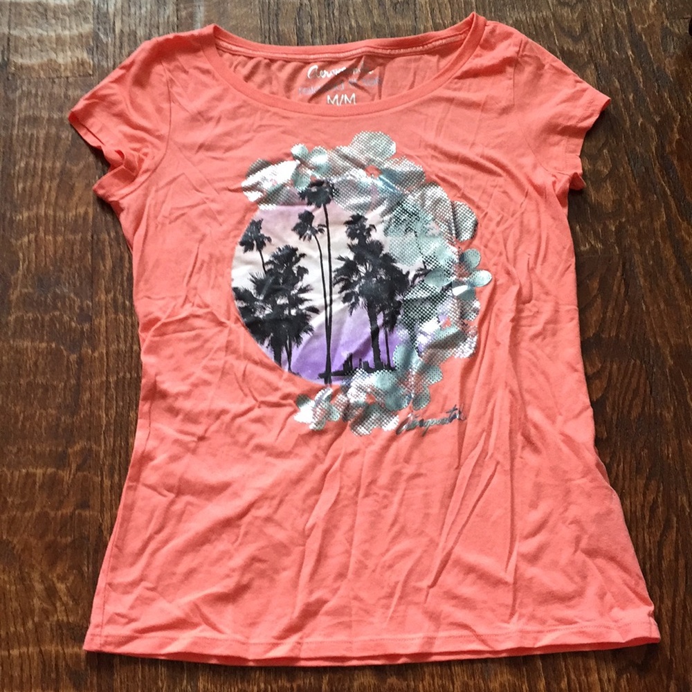 Aeropostale palm trees relaxed fit tee